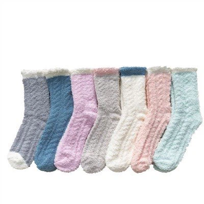 Womens Fuzzy Fluffy Cosy Warm Warm Super Soft Slipper Socks